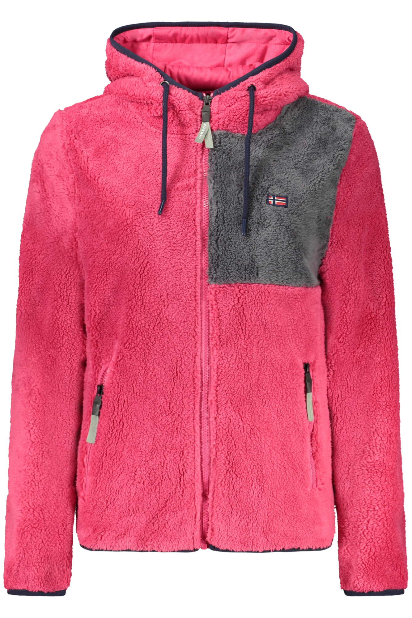 NORWAY 1963 FELPA CON ZIP DONNA - Rosa