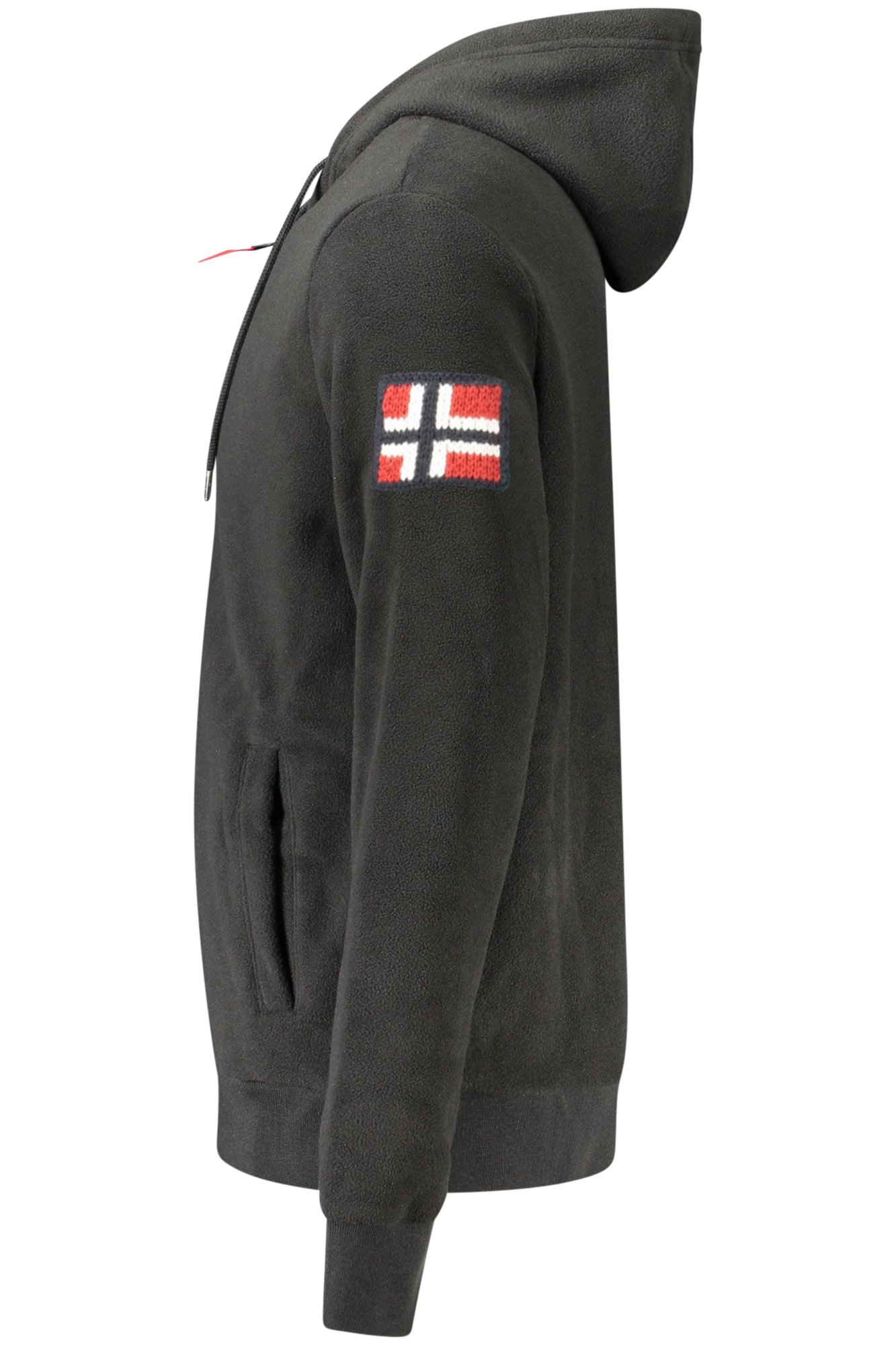 NORWAY 1963 FELPA CON ZIP UOMO - Nero - immagine 3