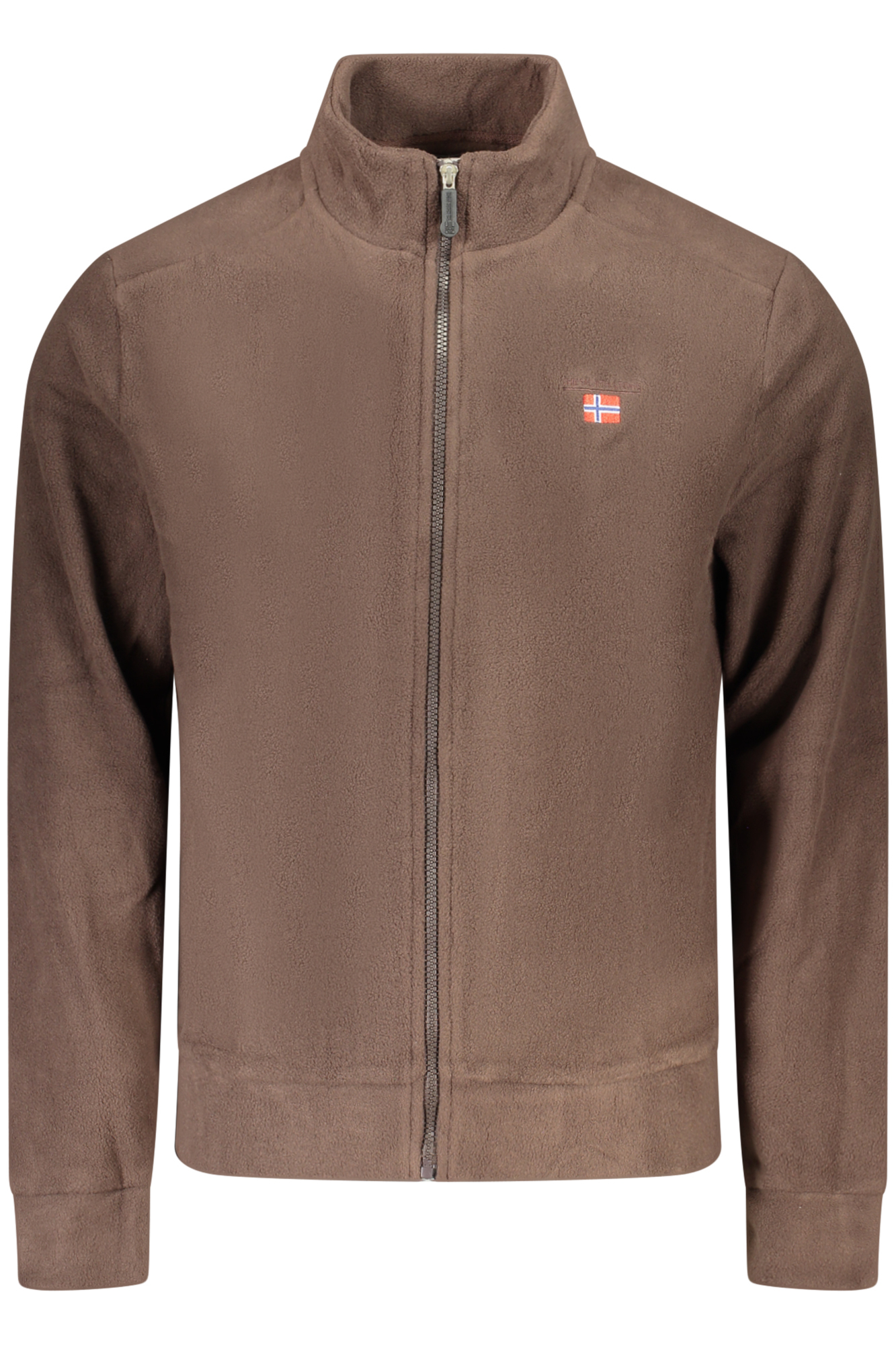 THE NORTH STONE FELPA CON ZIP UOMO - Marrone