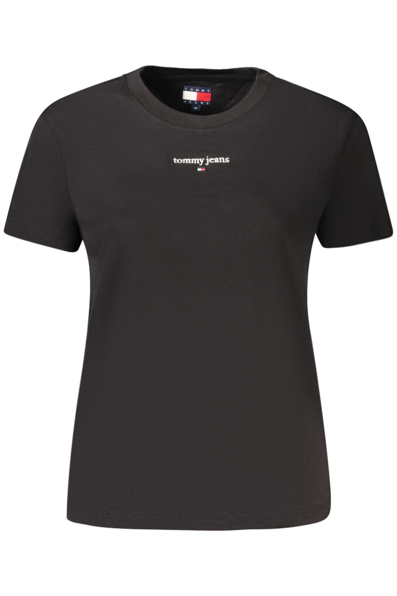 TOMMY HILFIGER T-SHIRT MANICHE CORTE DONNA - Nero
